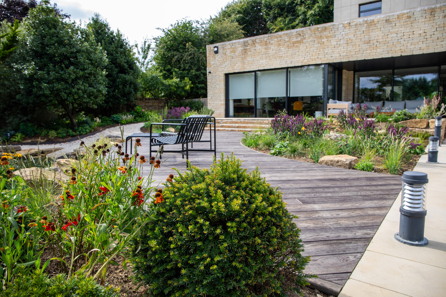 Millboard Enhanced Grain decking in Antique Oak