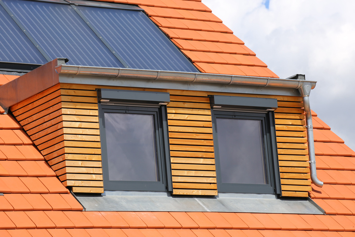 New dormer with wooden cladding