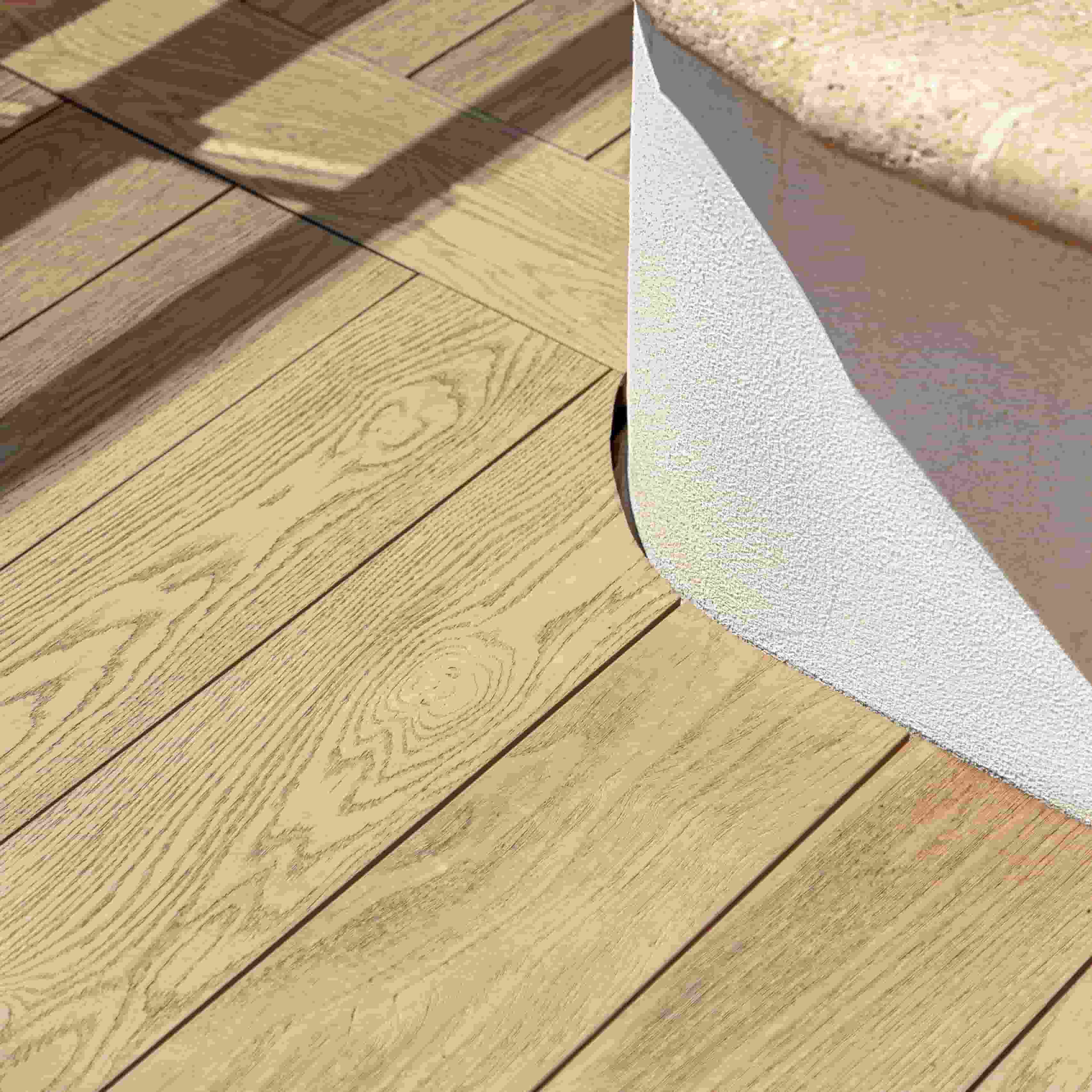 Golden oak floor decking