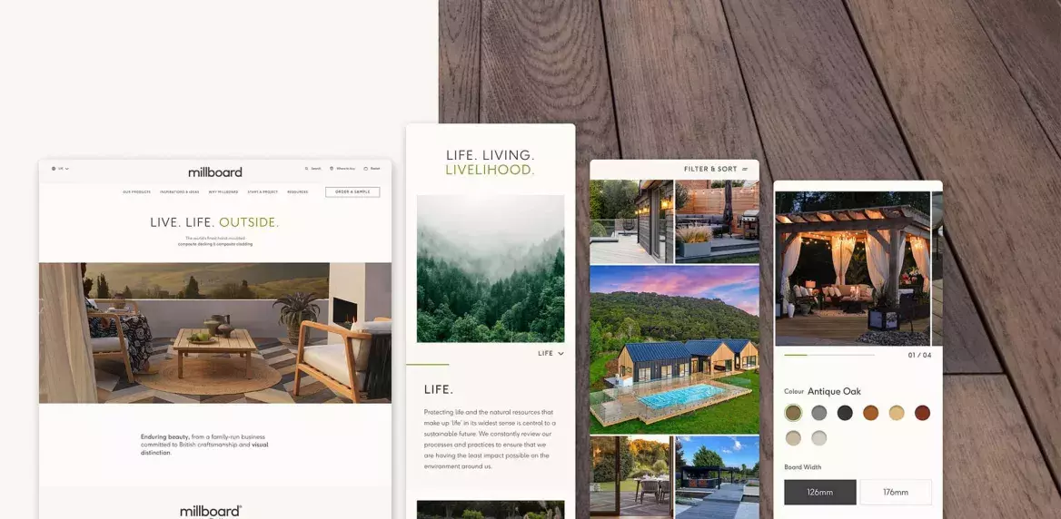 Millboard website visuals 